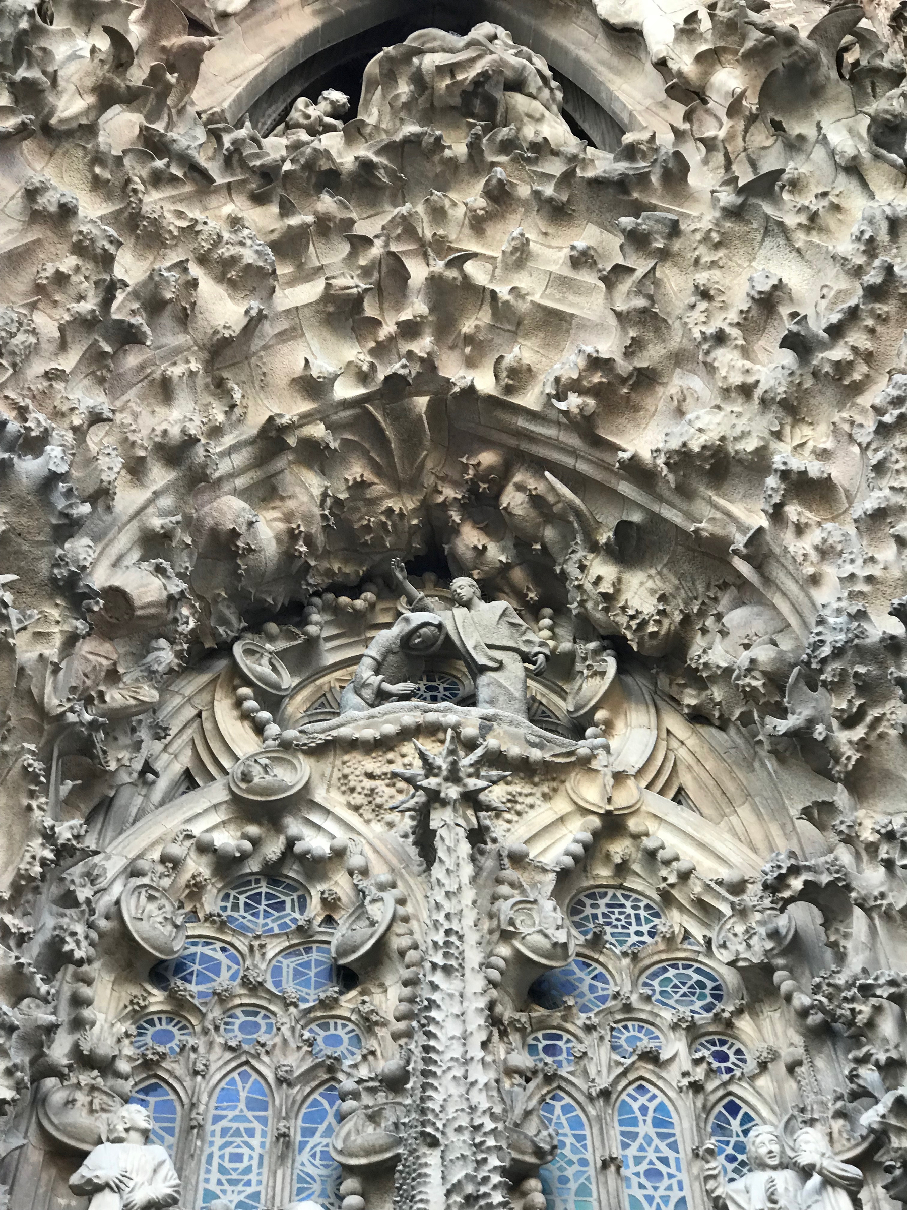 La Sagrada Familia exterior details - 2 of 46